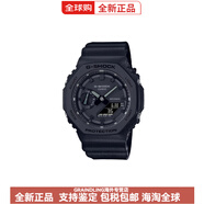 卡西歐（CASIO）40周年硬碰硬里程碑系列200米防水石英機(jī)芯表帶日韓手表男黑色表 GA-2140RE-1APR