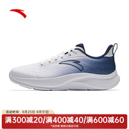 安踏（ANTA）漫步2跑步鞋男鞋夏季新款網(wǎng)面透氣軟底輕質(zhì)跑鞋飛織輕便運(yùn)動(dòng)鞋子 純凈白/深航海藍(lán)-2 39 (245mm)