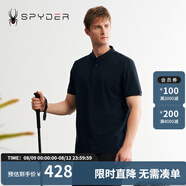 SPYDER夏季新品男URBAN LIFE戶外休閑運動短袖POLO衫T恤24MS477M 藏青色 XL