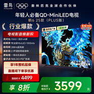 FFALCON雷鳥電視 75鶴6 25款（PLUS版） 75英寸 QD-MiniLED 高階VA 背光分區(qū) 家電國家補(bǔ)貼電視 75英寸 一級(jí)能效 75S595C
