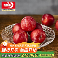 青蘋(píng)果水晶光澤玻璃水果盤(pán)輕奢家用客廳會(huì)所婚慶裝飾8.5英寸