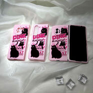 適用榮耀magicv3/vs2手機殼三星zfold6/5折疊屏oppofin 粉色膚感+-49 PICK玫黑貓 PP Find 2