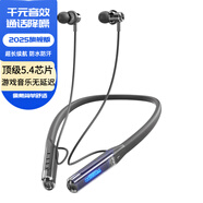 漫步者【柏林之聲】同款2025新款掛脖式藍牙耳機頸掛式無(wú)線(xiàn)長(cháng)續航運動(dòng)主動(dòng)降噪游戲耳機防水防汗 炫酷黑-入耳式[hifi無(wú)損音效游戲