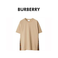 BURBERRY博柏利巴寶莉夏季新款男運(yùn)動(dòng)潮流短袖T恤80925741 米色 L