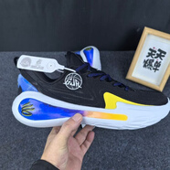 CLENIKEEDAIR NIKE莆純原科比實(shí)戰中國curry庫里12籃球鞋漸變耐磨運動(dòng)鞋紫 黑黃 41
