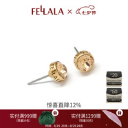 FellalaFellala翡拉拉時尚優(yōu)雅時尚耳釘麋鹿之眼商場同款基本款 金色
