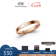 丹尼爾惠靈頓（DanielWellington）DW戒指男女對戒 時(shí)尚飾品素圈情侶戒指 七夕情人節禮物送女友 尺寸56 DW00400019