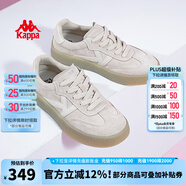 KAPPA卡帕女鞋厚底滑板鞋子女2024夏季新款運動休閑鞋軟底德訓鞋小粉鞋 灰卡其 36