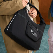 Champion冠軍秋冬云朵包單肩男女時(shí)尚手拎包情侶休閑斜挎包 黑色 均碼