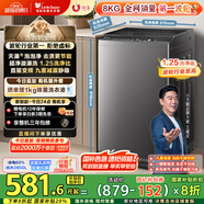小天鵝（LittleSwan）波輪洗衣機全自動 8公斤 一級能效 除菌螨 家電國家補貼20% 【TB80V26DT】 宿舍租房神器 以舊換新
