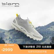 愛(ài)步（ECCO）BIOM運動(dòng)鞋男鞋 老爹鞋透氣跑鞋 健步C蹤跡803234 水泥灰80323456183 41