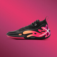 李寧（LI-NING）WOW11丨籃球鞋男子中幫撞色時(shí)尚運動(dòng)比賽運動(dòng)鞋 黑色 40