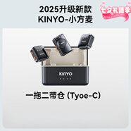 金運【熱銷(xiāo)NO.1丨2025全新升級】直播麥克風(fēng)無(wú)線(xiàn)領(lǐng)夾降噪收音主播吃播戶(hù)外拍視頻可連接手機相機電腦 【type-c版】一拖二帶倉