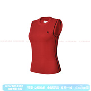 斐樂（FILA）Athletics 純色無袖編織針織衫 女款 番茄色 番茄色 M