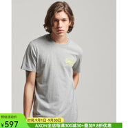 superdry極度干燥男士T恤圓領(lǐng)短袖柔軟透氣 GREY L