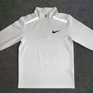 NBA CARES田徑體育生訓練套裝男女速干透氣跑步健身運動(dòng)休閑半拉鏈加絨套裝 白拉鏈長(cháng)袖【反光條+勾】薄款 L 建議95-115斤