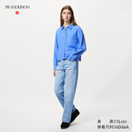 優(yōu)衣庫女裝直筒牛仔褲/中腰水洗產(chǎn)品休閑褲子25秋冬新款479004 63 天藍色 21 /150/54A
