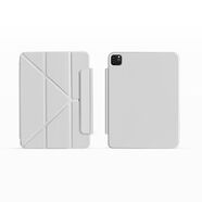 崇尚美新款直供適用iPad11磁吸保護(hù)套pro13Y折Air456iPad雙面夾iP 灰色+搭扣 iPadPro2024(11英寸)M4芯片