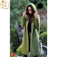 蔓草寇現貨2022 秋冬毛衣大碼開(kāi)衫針織毛衣女 中長(cháng)款外套W103 綠色 5XL