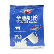 光明12月新上海光明全脂奶粉400克袋裝成人烘焙速溶沖飲雪花酥西點(diǎn) 400g