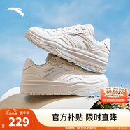 安踏街頑2丨王一博同款板鞋秋季情侶厚底百搭潮流休閑運(yùn)動(dòng)鞋板鞋 【女款-夏季色】象牙白-1 39