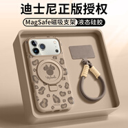 RIK SMITS適用蘋(píng)果17promax手機殼iphone17pro新款液態(tài)硅膠蘋(píng)果17pro高級感輕奢簡(jiǎn)約可愛(ài)防摔磁吸支架 【沙漠棕】豹紋米妮 iPhone 16