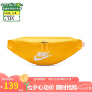 耐克（NIKE）男女腰包 單肩包斜挎包胸包休閑包DB0490-845 橙黃