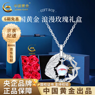 中國黃金（CHINA GOLD）藍桉與鳥(niǎo)純銀項鏈女生2025新款吊墜輕奢情人節生日禮物送女友老婆 【當/次日達】藍桉與鳥(niǎo)項鏈【玫瑰禮盒】