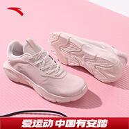 安踏（ANTA）水果糖丨運動鞋女鞋秋季網(wǎng)面訓(xùn)練鞋跳繩休閑鞋軟底健身跑步鞋子女 【革面】藕灰/香芋紫7701-5 36