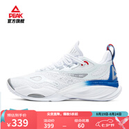 匹克態(tài)極音爆3.0籃球鞋實(shí)戰(zhàn)輕質(zhì)舒適包裹運(yùn)動(dòng)鞋耐磨緩震比賽球鞋 【女款】激流配色-大白/暗藍(lán) 35