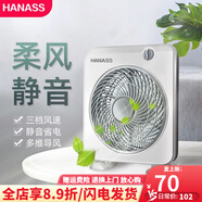 海納斯（HANASS）HANASS電風(fēng)扇家用靜音桌面轉(zhuǎn)頁(yè)扇臺(tái)扇辦公室學(xué)生宿舍床頭扇 海納斯HANASS電風(fēng)扇家用靜音桌面