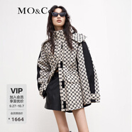 MO&Co.羽絨服MC老花多功能工裝外殼附羽絨內(nèi)膽兩件套摩安珂 白底黑字-第2批 M 165