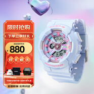卡西歐（CASIO）手表女G-SHOCK和BABY-G系列運(yùn)動石英表送女生禮物學(xué)生送人 BA-110FH-2A藍(lán)色款