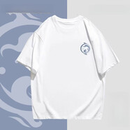 遙綰惜劍三門派t恤藏劍國潮天策劍網(wǎng)3無界夏季男女動漫休閑印花短袖 門派【蓬萊】白色 S （70-85）斤