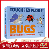 英文原版繪本 Touch and Explore Bugs 精裝紙板觸摸書(shū) STEM科普學(xué)習大進(jìn)化 綠山墻