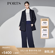 PORTS寶姿女裝長(cháng)袖中長(cháng)大衣 SP9C005SWF160 丈青 2
