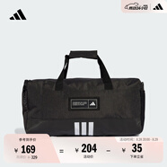adidas大容量運動健身斜挎手拎包男女春季新款阿迪達斯官方IM5523 黑色/白色   NS