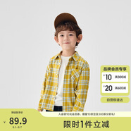 巴拉巴拉童裝兒童襯衫2025女童男童上衣格紋襯衣春裝親子百搭209125102201