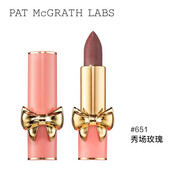 PAT MCGRATH LABS絲緞唇膏持久滋潤顯色唇彩口紅唇釉不沾杯不掉色生日禮物禮物 651 秀場(chǎng)玫瑰3.7g
