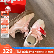 KAPPA卡帕女鞋厚底滑板鞋子女2025秋季新款運動(dòng)休閑鞋軟底德訓鞋小粉鞋 奶茶粉 39
