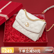 蔻一（Cnoles）包包真牛皮女士大容量單肩斜挎包通勤小方包七夕情人節(jié)禮物送女友