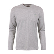 Tommy Hilfiger輕薄圓領(lǐng)打底衫長(zhǎng)袖T恤男款 淺灰色 XL