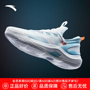 安踏（ANTA）KT3 Team｜籃球鞋男湯普森夏季中幫透氣防滑減震學(xué)生實戰(zhàn)運動鞋子 【KT-FLY】安踏白/淡鋼藍(lán)-1 42 (260mm)