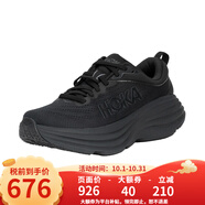 HOKA ONE ONE 女款 Bondi 8邦代8輕便緩震慢跑鞋運(yùn)動(dòng)鞋 1127952女款BBLC-黑/黑 41 (US9 41 1/3)