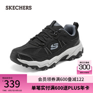 斯凱奇（Skechers）七夕禮物送男友男士綁帶城市戶(hù)外鞋男鞋夏季237527 黑色/灰色/BKGY 40