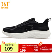 361°男鞋運(yùn)動(dòng)鞋2025年春季新品361度男常規(guī)跑鞋 曜石黑/羽毛白 42