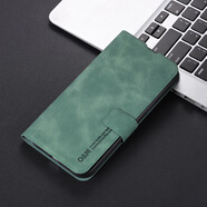 清量甜 適用蘋(píng)果6plus手機殼iphone6s新款翻蓋式磁吸扣硅膠皮套6splus插卡全包防摔女男士支架簡(jiǎn)約保護套 【暗夜綠】-搭扣翻蓋式皮套 蘋(píng)果6S