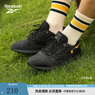 Reebok銳步官方男女款CLASSIC LEATHER黑武士美拉德休閑復(fù)古跑鞋 100032804 36 (23.5cm),US:5