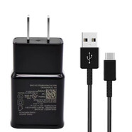 三星全新正品三星原裝充電器2017 i9500 w2016 i9300 S3手機(jī)s5數(shù)據(jù)線9V快充頭 原裝快充頭+快充線套裝[黑色]
