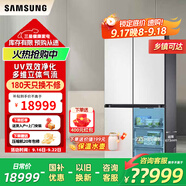 三星（SAMSUNG）AI神冰箱9系615升十字四門(mén)原裝進(jìn)口超薄嵌入冰箱家用大容量風(fēng)冷無(wú)霜三循環(huán)變頻壓縮機超凈離子除菌 原裝進(jìn)口超薄嵌入式丨白RF62DB9KHC01SC